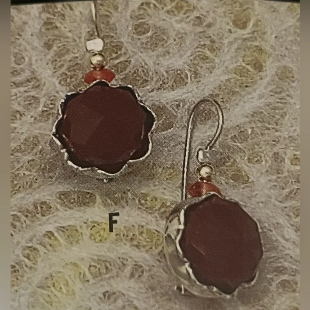 Silpada Sterling Silver and Carnelian
Earrings. - Picture 5 of 8